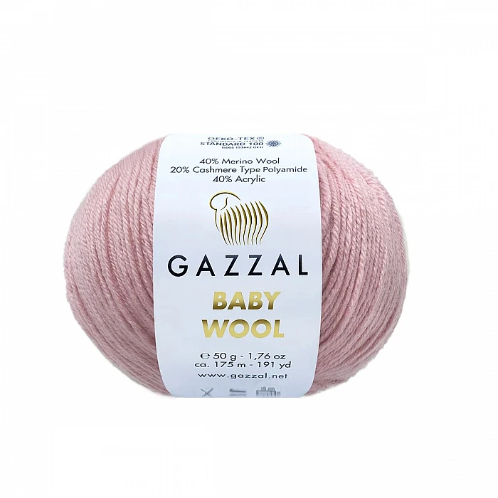 GAZZAL Baby Wool yarn - pink (50 g, 175 m)