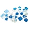 Geometric Shapes - Blue (17 pcs.)