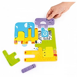 Пазл - животные (12 шт.)