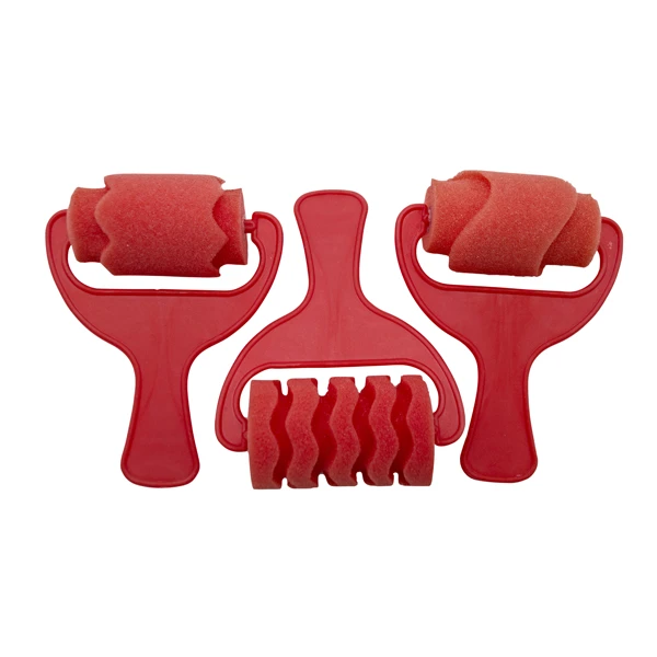Sponge Paint Roller - Red (3 pcs)