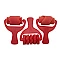 Sponge Paint Roller - Red (3 pcs)