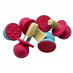 Набор штампов и кисточек (6 шт.)