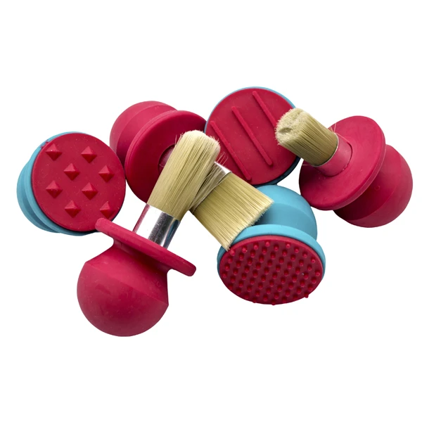 Zīmogu un birstīšu komplekts (6 gb)