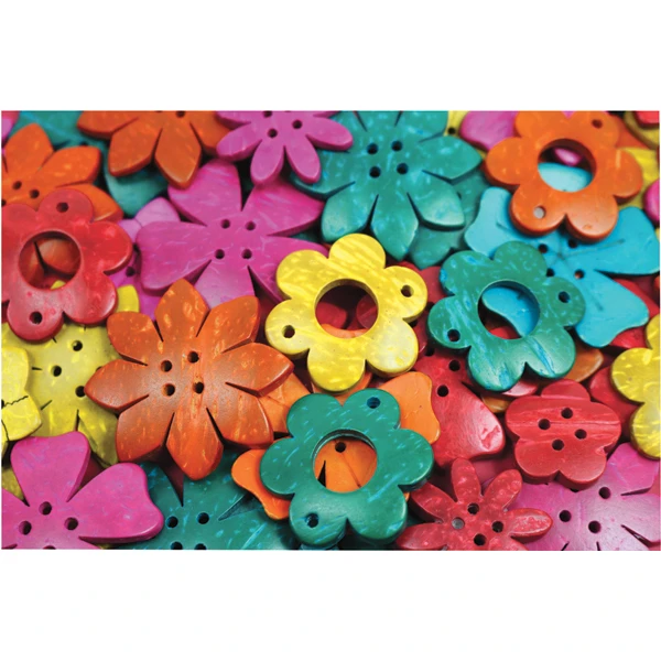 Coconut Shell Shapes - Flowers (150g)