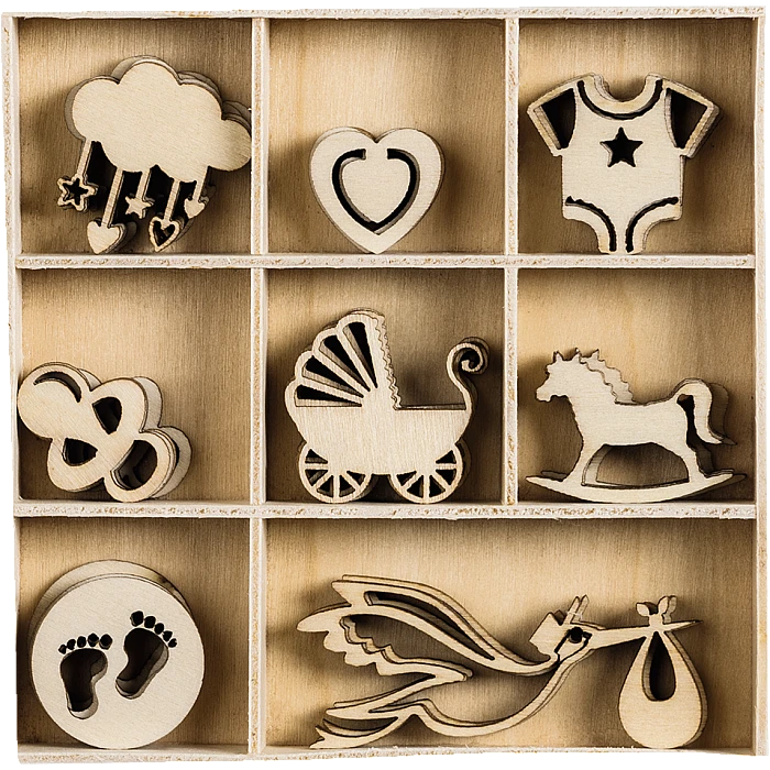 Koka dekori "Bērnistaba" (45gab.)