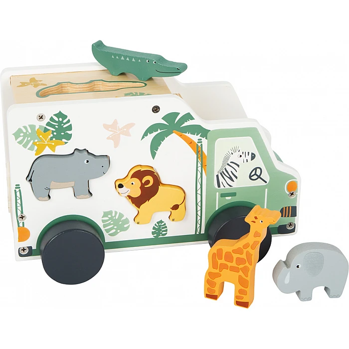 Safari playset car with animals