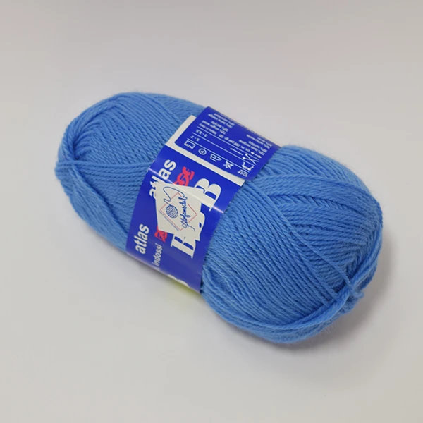 Atlas yarn - blue (50 g, 200 m)