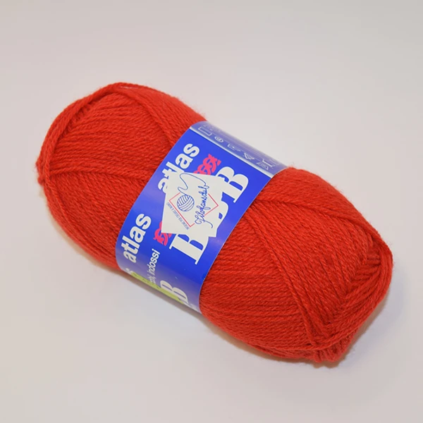 Atlas yarn - red (50 g, 200 m)