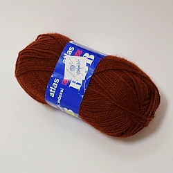 Atlas пряжа - коричневая (50 г, 200 м)