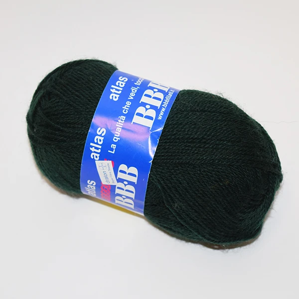 Atlas yarn - dark green (50 g, 200 m)