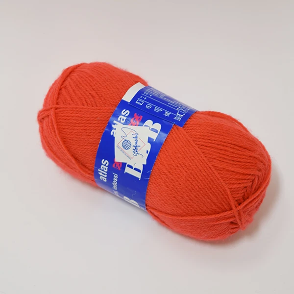Atlas yarn - orange (50 g, 200 m)