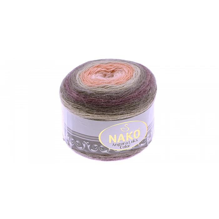 Nako Angora Luks Color пряжа - серо-фиолетовая (150 г, 810 м)