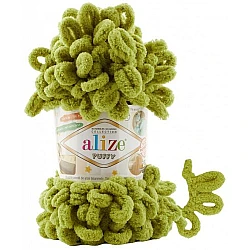 Alize Puffy пряжа — фисташковый (100 г, 9 м)