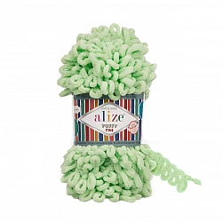 Alize Puffy Fine пряжа — пастельно-зелёный (100 г, 9 м)