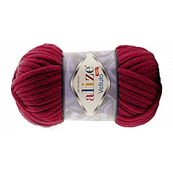 Alize Velluto пряжа - бордовая (100 г, 68 м)