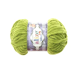 Alize Velluto пряжа — зелёная (100 г, 68 м)