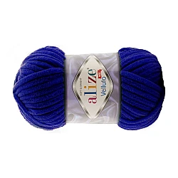 Alize Velluto пряжа — тёмно-синяя (100 г, 68 м)
