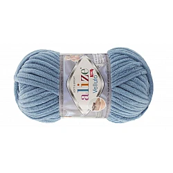 Alize Velluto пряжа — небесно-голубая (100 г, 68 м)