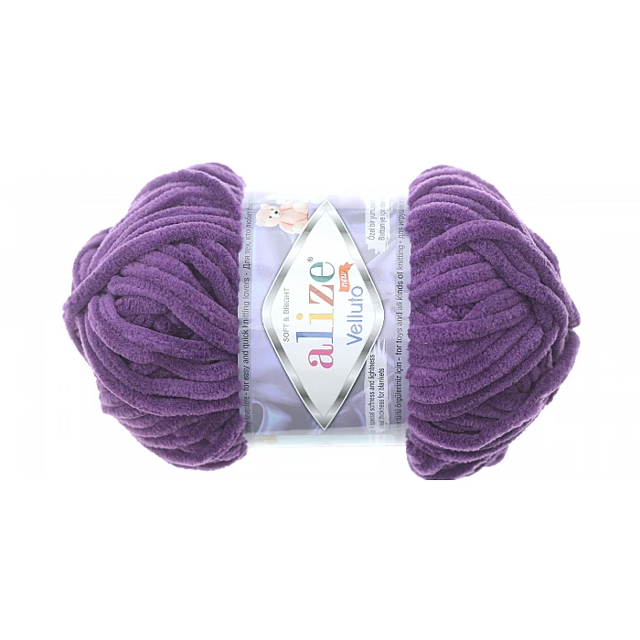 Alize Velluto yarn - lilac (100 g, 68 m)