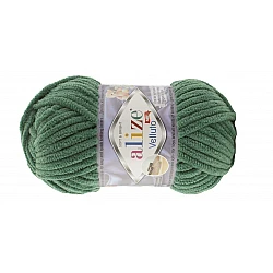 Alize Velluto пряжа — тёмно-зелёная (100 г, 68 м)