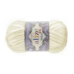 Alize Velluto пряжа — белая (100 г, 68 м)