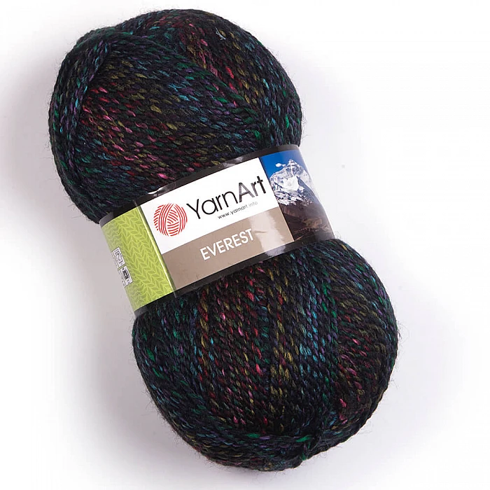 YarnArt Everest yarn - dark blue, pink, green (200 g, 320 m)