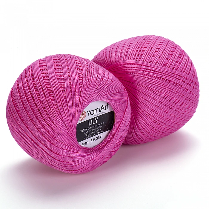 YarnArt Lily dzija - koši roza (50 g, 225m)