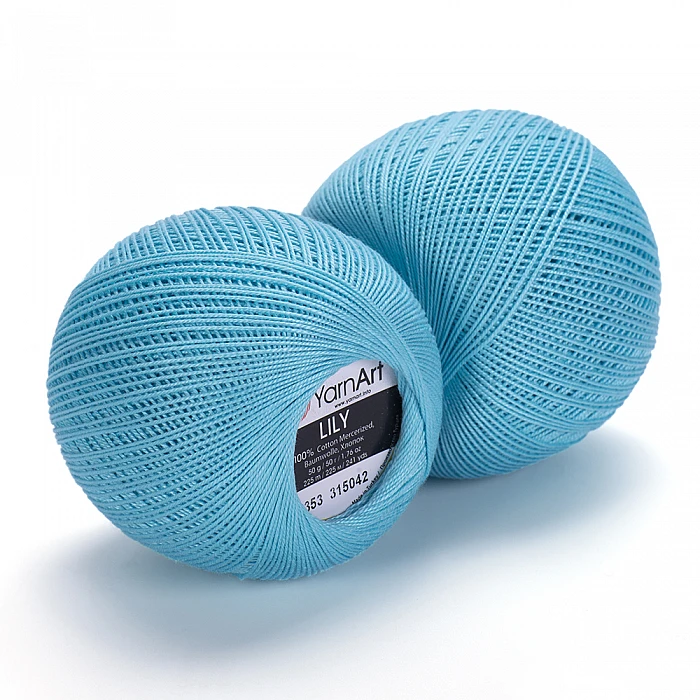 YarnArt Lily dzija - elektriski zila (50 g, 225m)