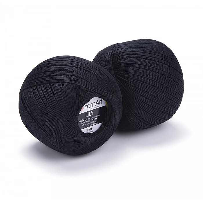 YarnArt Lily yarn - blue-black (50 g, 225 m)