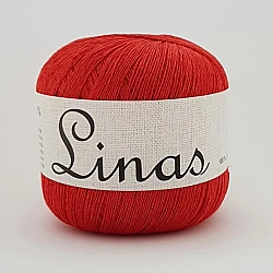 Midara Linas пряжа – оранжево-красная (100 г, 600 м)