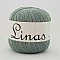 Midara Linas yarn - blue, green, grey (100 g, 600 m)