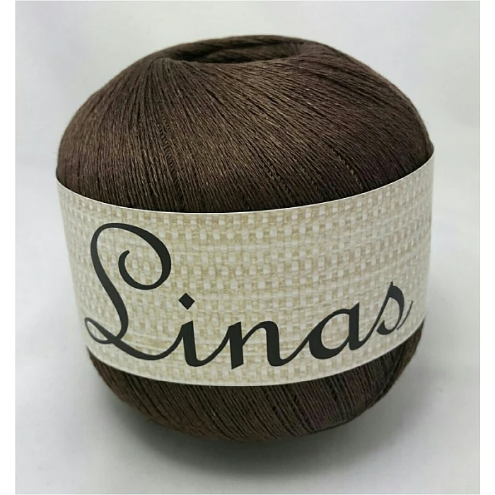 Midara Linen Yarn - Dark Brown (100 g, 600 m)
