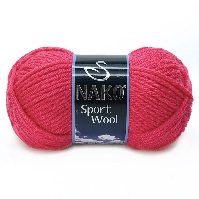 Nako Sport Wool – Raspberry (100 g, 120 m)