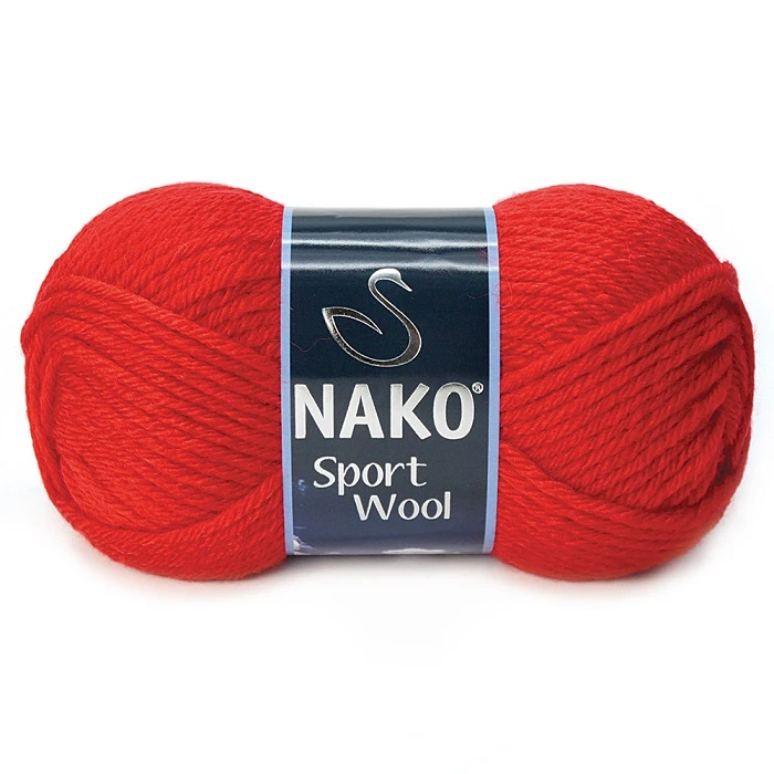 Nako Sport Wool - red (100 g, 120 m)