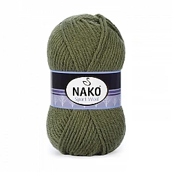 Nako Sport Wool - хаки (100 г, 120 м)