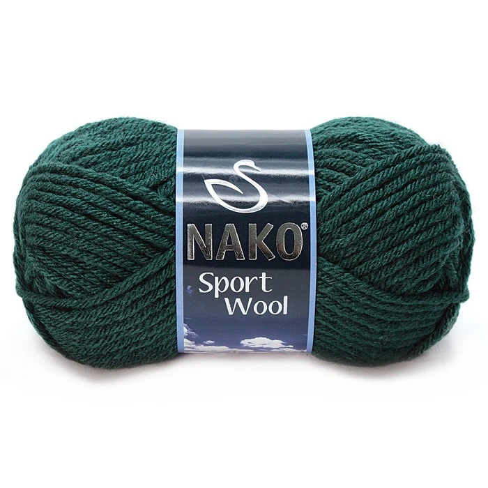 Nako Sport Wool - Dark Green (100 g, 120 m)