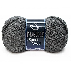 Nako Sport Wool - серый (100 г, 120 м)