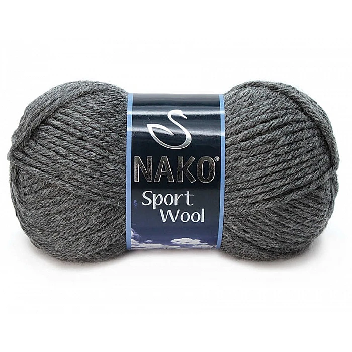 Nako Sport Wool - Grey (100 g, 120 m)