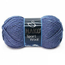 Nako Sport Wool - джинсово-синий (100 г, 120 м)