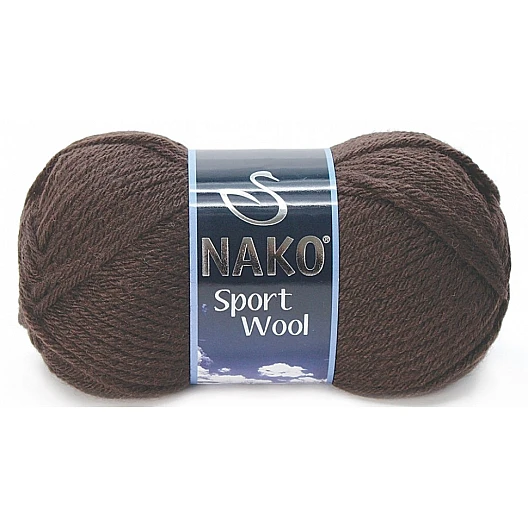 Nako Sport Wool - Dark Brown (100 g, 120 m)