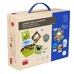 Rotaļlieta "Kur dzīvo dzīvnieki?"