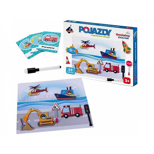 Магнитная пазл «Транспортные средства»