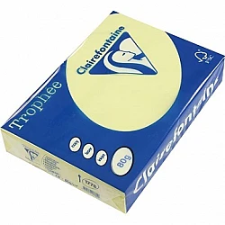 Цветная бумага «Trophee», лимонно-жёлтая (A4, 160 г/м², 250 листов)