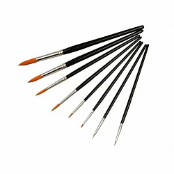 Brush set with round brushes (8 pcs.)