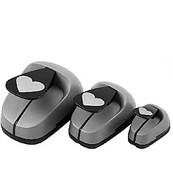 Набор декоративных дыроколов - сердечко (3 шт.)