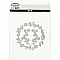 Stencil for Cut-and-Embossing Patterns - Flower Wreath