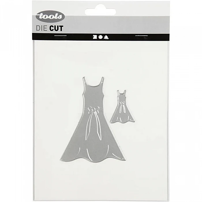 Трафарет для вырезки узоров и рельефа - платье