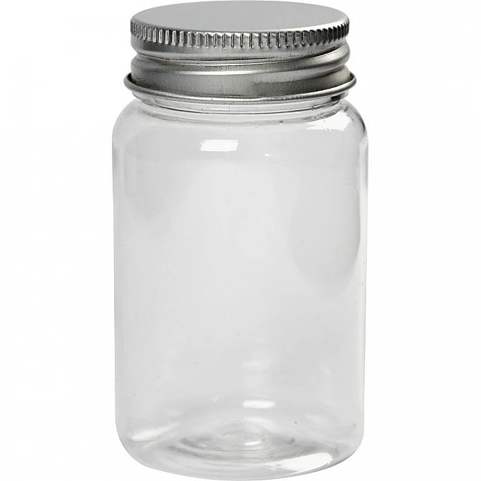 Plastic Bottle with Cork Stopper (100 ml)