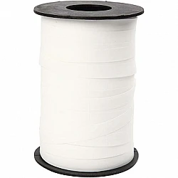 Подарочная лента — матовая белая (250 м)