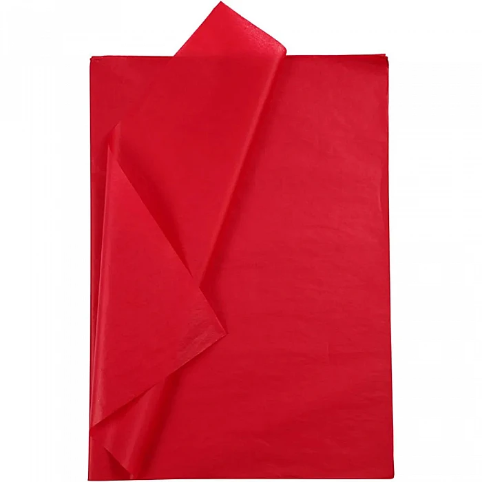 Silk Paper - Red (10 pcs, 50 x 70 cm)